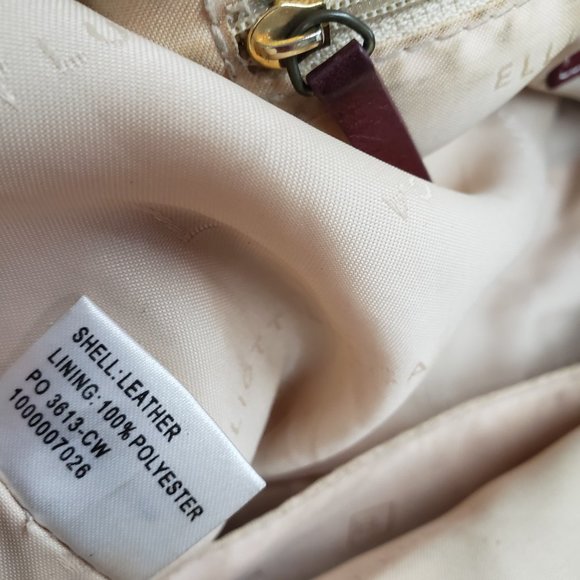 Elliott Lucca Women's Burgundy Leather Handbag - Gently Used As IS - Picture 5 of 9